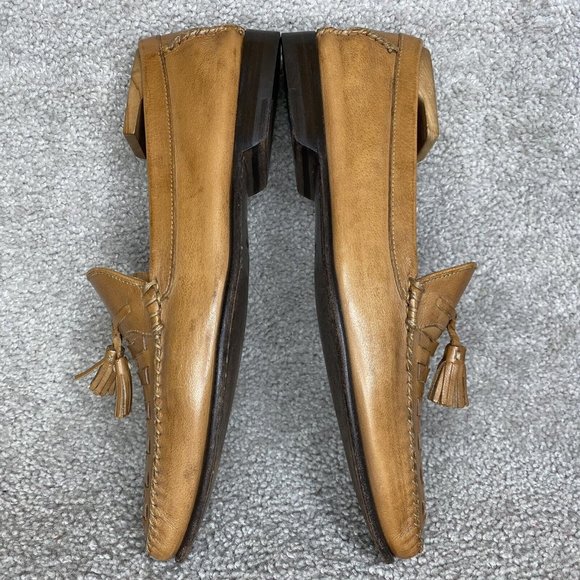 BRUNO MAGLI Woven Ramon Brown Leather loafer Men\'s US Size 9 M